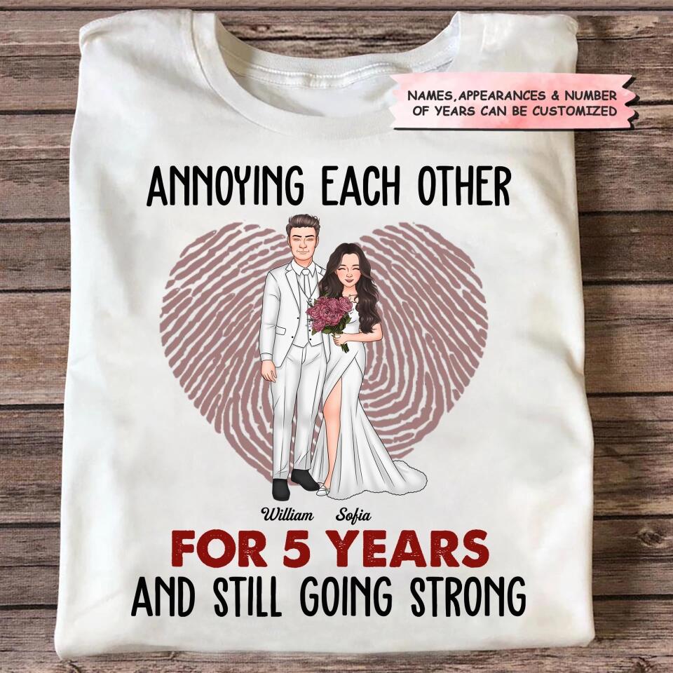 Personalized T-shirt - Gift For Couple - Annoying Each Other And Still Going Strong ARND037