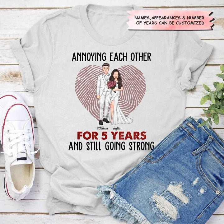 Personalized T-shirt - Gift For Couple - Annoying Each Other And Still Going Strong ARND037