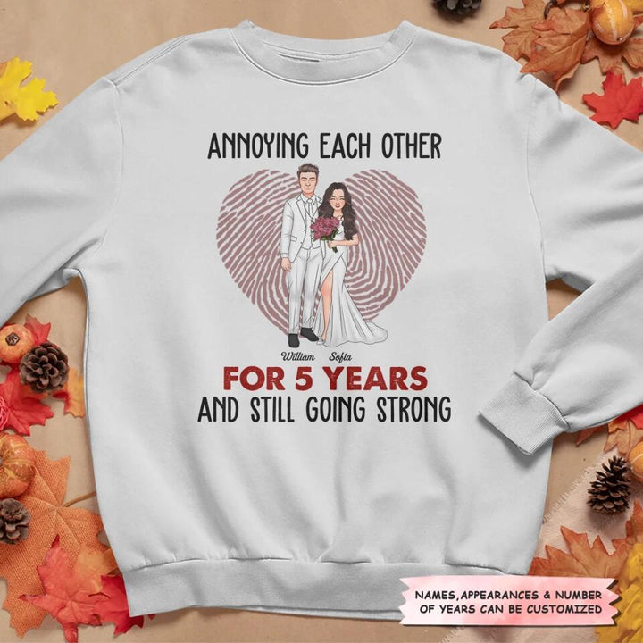 Personalized T-shirt - Gift For Couple - Annoying Each Other And Still Going Strong ARND037