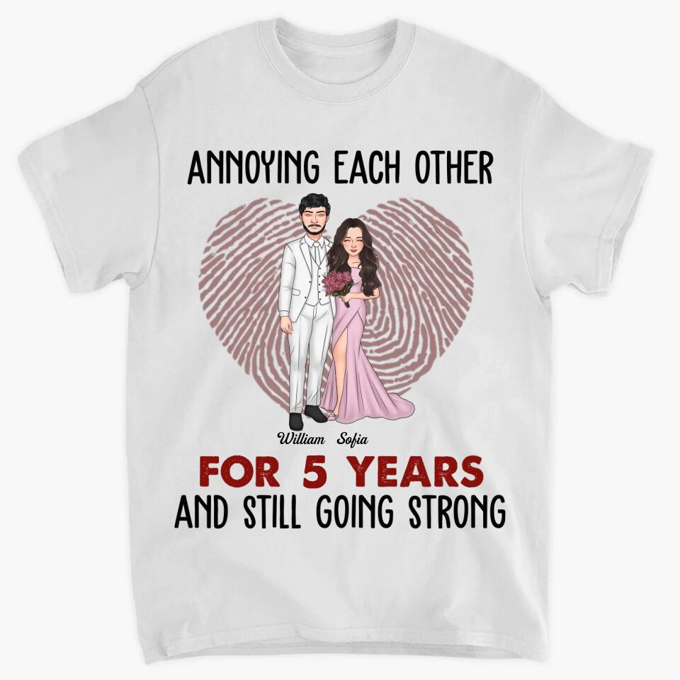 Personalized T-shirt - Gift For Couple - Annoying Each Other And Still Going Strong ARND037