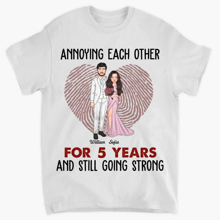 Personalized T-shirt - Gift For Couple - Annoying Each Other And Still Going Strong ARND037