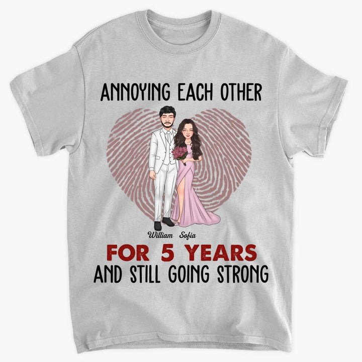 Personalized T-shirt - Gift For Couple - Annoying Each Other And Still Going Strong ARND037