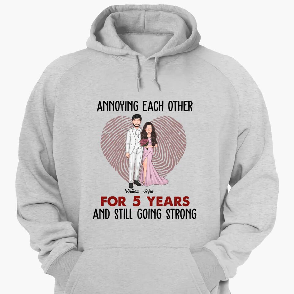 Personalized T-shirt - Gift For Couple - Annoying Each Other And Still Going Strong ARND037