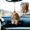 Personalized Car Hanging Ornament - Mother&#39;s Day Gift For Dog Mom, Dog Lover - Custom Your Photo Car Hanging ARND036 AGCTD008