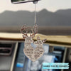 Personalized Car Hanging Ornament - Gift For Couple - I Choose You In A Hundred Lifetime ARND037 AGCTD012
