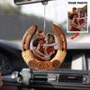 Personalized Car Hanging Ornament - Gift For Couple - Couple Goal ARND036 AGCVL009