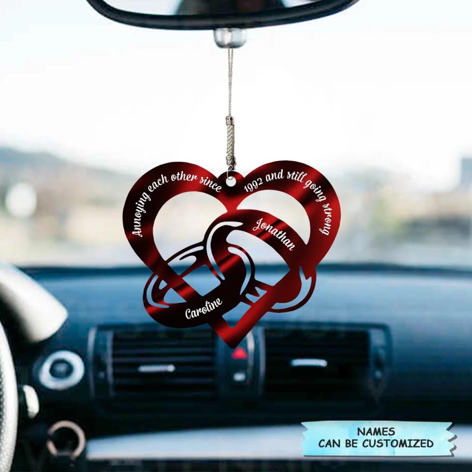 Personalized Car Hanging Ornament - Gift For Couple - Annoying Each Other ARND018 AGCKH010