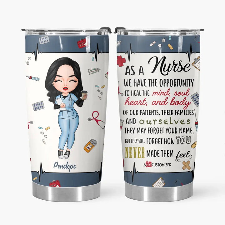 Personalized Tumbler - Gift For Nurse - Love Nurse Life ARND036