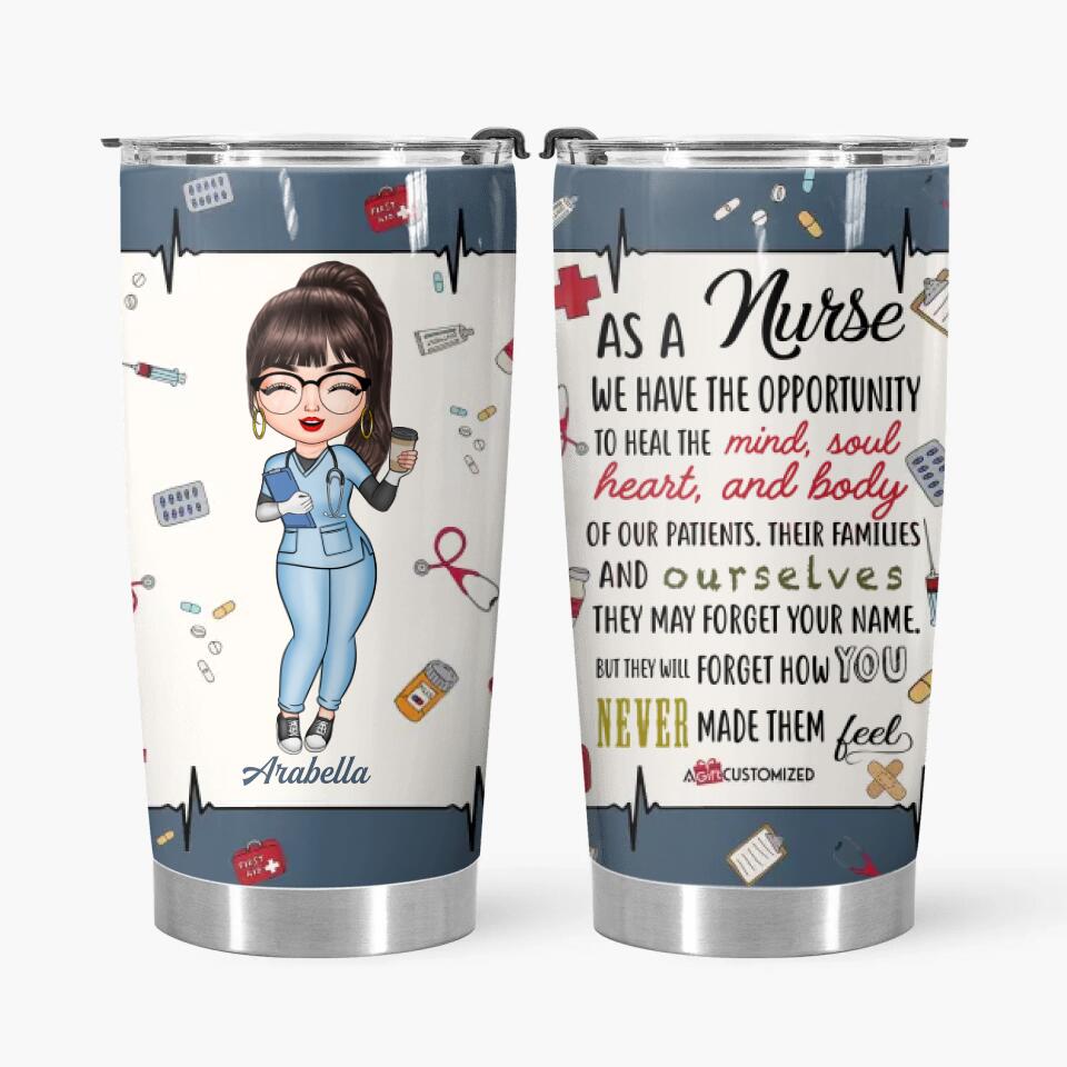 Personalized Tumbler - Gift For Nurse - Love Nurse Life ARND036