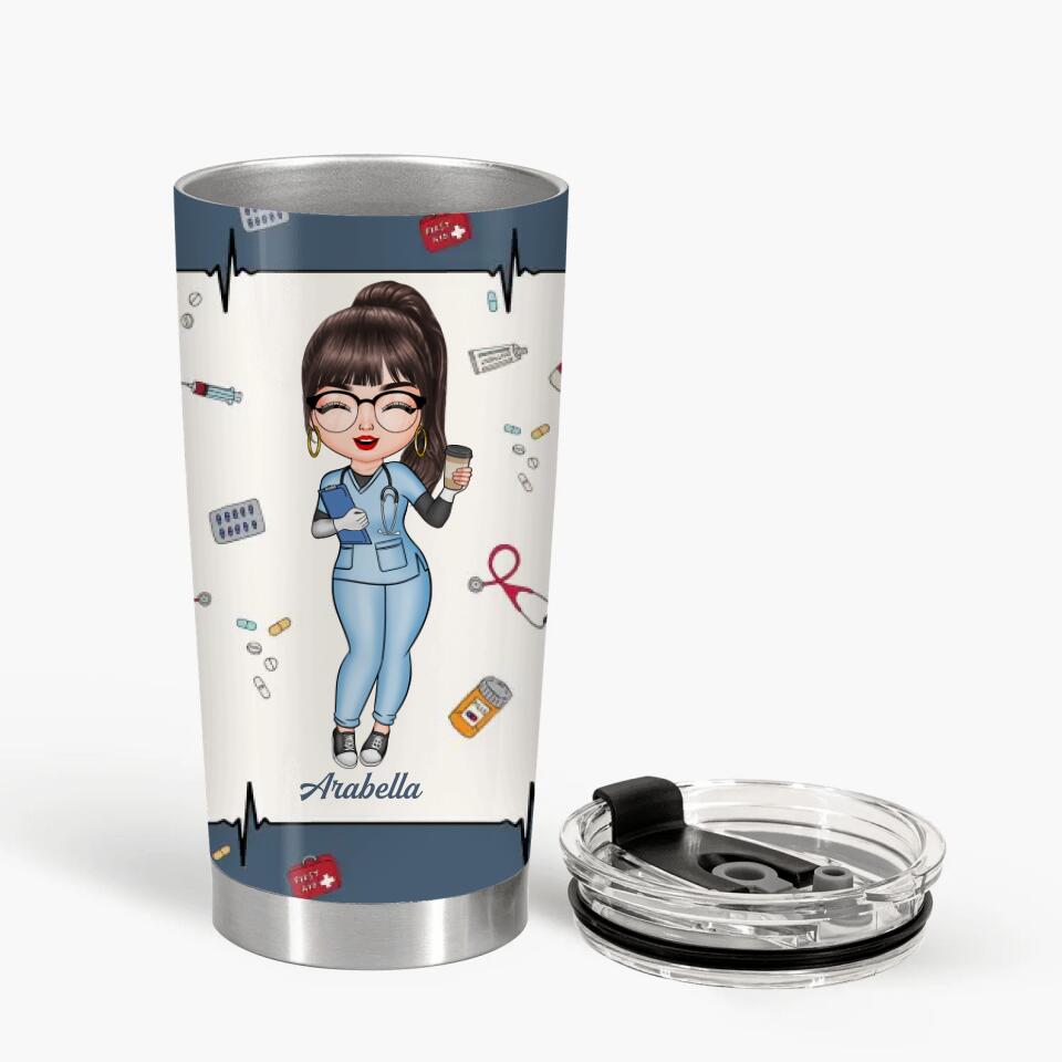 Personalized Tumbler - Gift For Nurse - Love Nurse Life ARND036