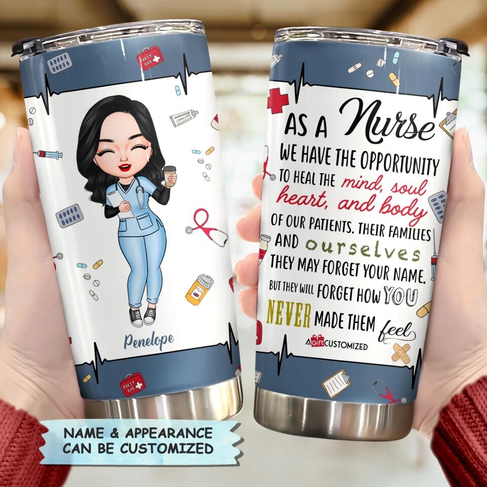 Personalized Tumbler - Gift For Nurse - Love Nurse Life ARND036