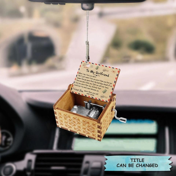 Personalized Car Hanging Ornament - Gift For Couple - To My Love ARND005 AGCHD010