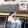 Personalized Car Hanging Ornament - Gift For Couple - Wedding Couple ARND036 AGCVL011