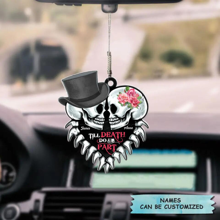 Personalized Car Hanging Ornament - Gift For Couple - From Our First Kiss Till Our Last Breath ARND037 AGCTD009