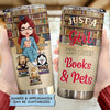 Personalized Tumbler - Gift For Reading Lover - Just A Girl ARND0014