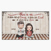 Personalized Doormat - Gift For Couple - This Is Us A Little Bit Of Crazy, A Little Bit Loud And Whole Lot Of Love ARND0014