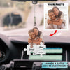 Personalized Car Hanging Ornament - Gift For Couple - I Love You Puzzle ARND0014 AGCPD017