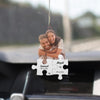 Personalized Car Hanging Ornament - Gift For Couple - I Love You Puzzle ARND0014 AGCPD017