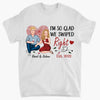 Personalized T-shirt - Gift For Couple - All Because We Both Swiped Right ARND0014
