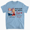 Personalized T-shirt - Gift For Couple - All Because We Both Swiped Right ARND0014