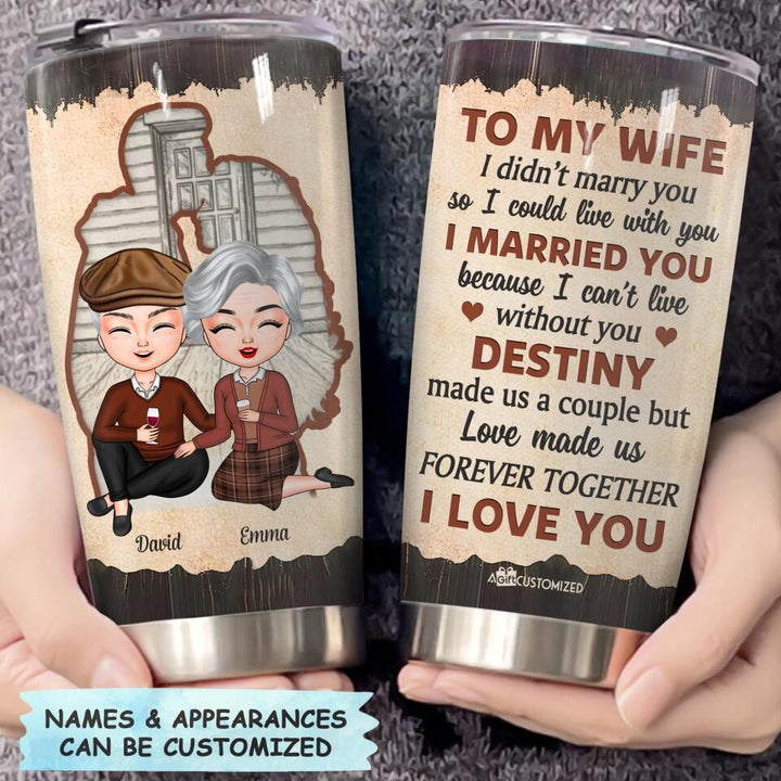 Personalized Tumbler - Gift For Couple - To My Wife ARND018