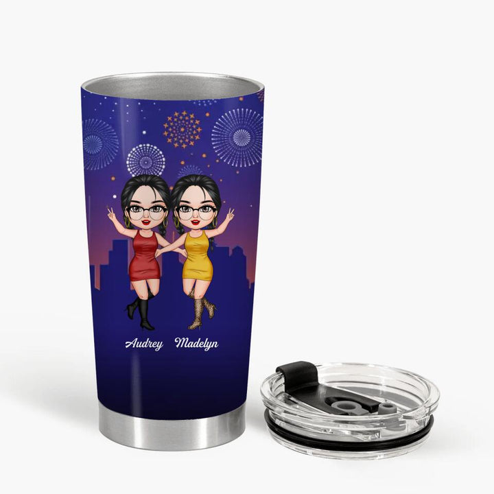 Personalized Tumbler - Gift For Friend - We're Not Sugar And Spice Best Friends ARND037