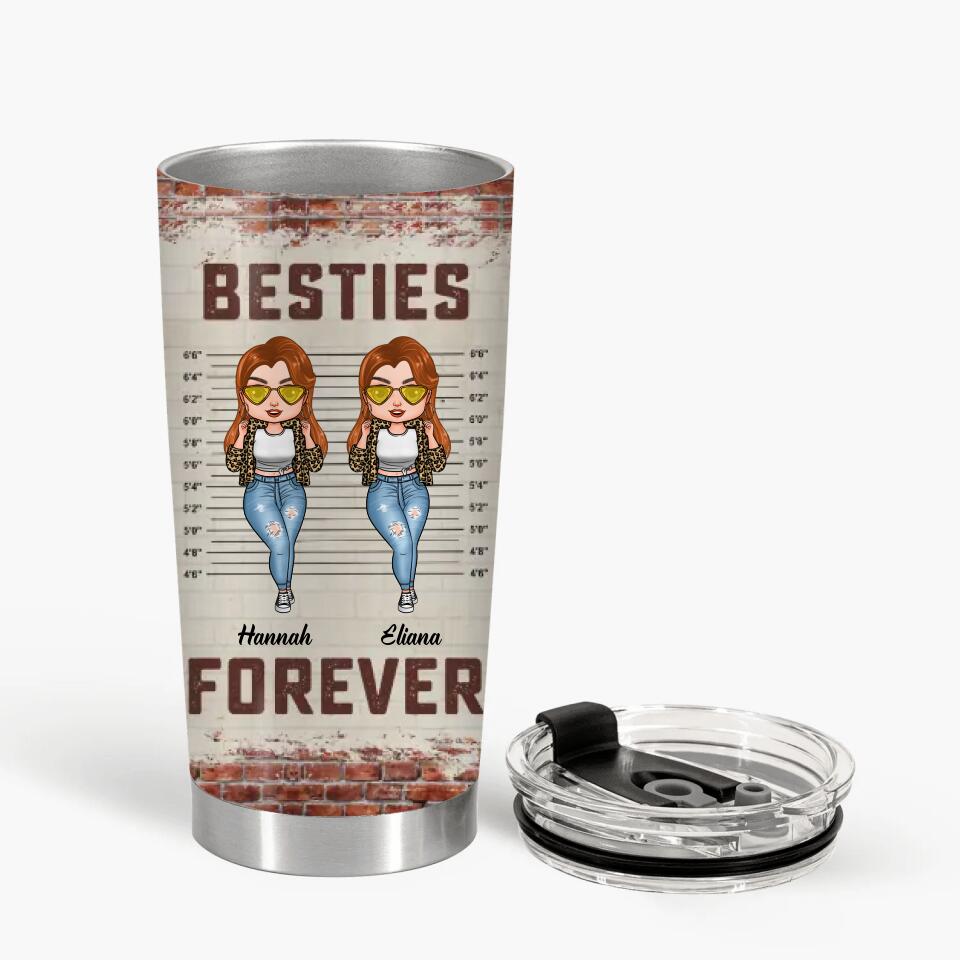 Personalized Tumbler - Gift For Couple - It's My Bestie's Fault ARND036
