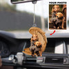 Personalized Car Hanging Ornament - Gift For Dog Lover - Forever In My Heart ARND036 AGCVL015