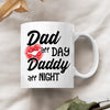 Personalized White Mug - Gift For Couple - Dad All Day Daddy All Night ARND0014
