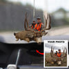 Personalized Car Hanging Ornament - Gift For Hunting Lover - Being A Hunter ARND0014 AGCPD026