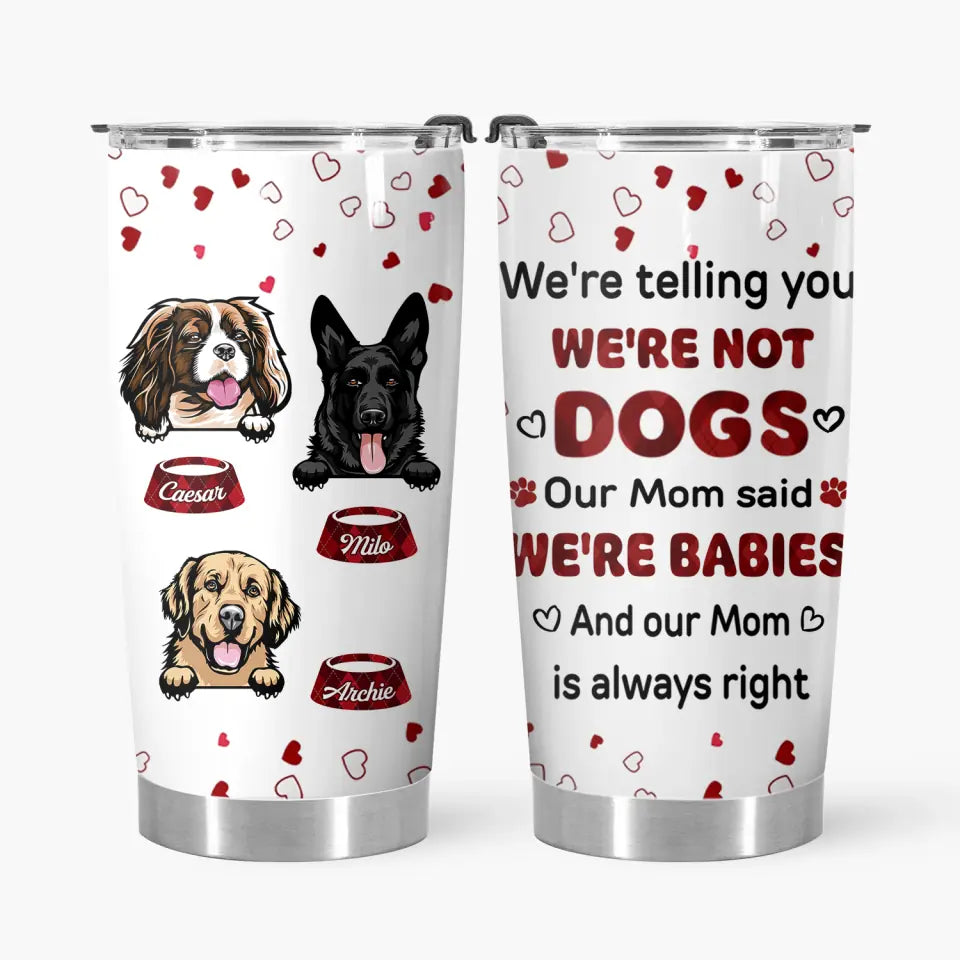 Personalized Tumbler - Gift For Pet Lover - We Are Babies ARND018