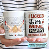 Personalized White Mug - Gift For Couple - Happy Valentine&#39;s Day ARND0014