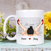 Personalized White Mug - Gift For Couple - Happy Valentine&#39;s Day ARND0014