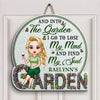 Personalized Door Sign - Gift For Gardening Lover - And Into The Garden I Go ARND005