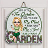 Personalized Door Sign - Gift For Gardening Lover - And Into The Garden I Go ARND005