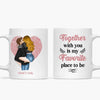 Personalized White Mug - Gift For Couple - Together With You ARND036