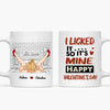 Personalized White Mug - Gift For Couple - Happy Valentine&#39;s Day ARND0014