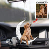Personalized Car Hanging Ornament - Gift For Dog Lover - Love My Dog ARND036 AGCVL016