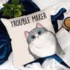 Personalized Pillow - Gift For Pet Lover - Double Trouble ARND0014