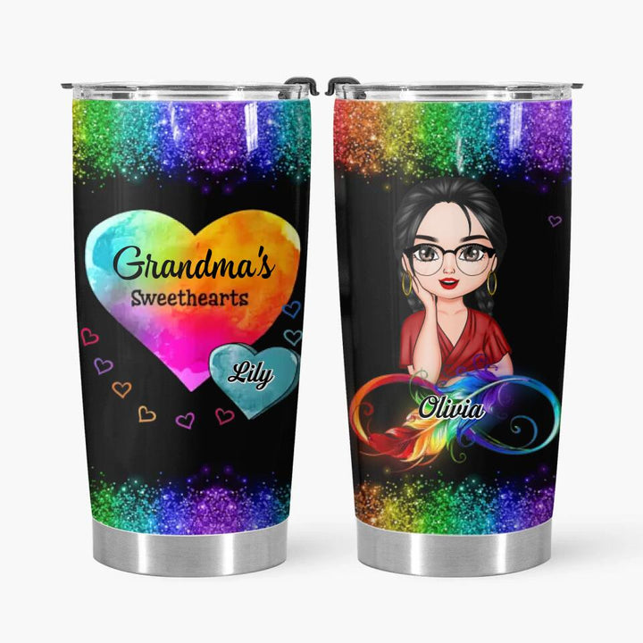 Personalized Tumbler - Gift For Grandma - Grandma's Sweethearts ARND018