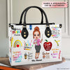 Personalized Leather Bag - Gift For Teacher - Chaos Coordinator ARND018
