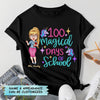 Personalized T-shirt - Gift For Teacher - 100 Magical Days Of School ARND005