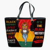 Personalized Leather Bucket Bag - Gift For Black Woman - Black History Month ARND0014