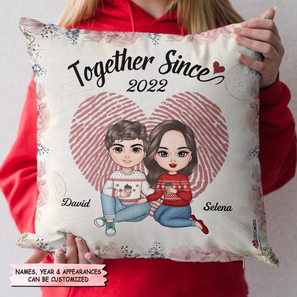 Personalized Pillow - Gift For Couple - Together Since ARND037