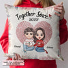 Personalized Pillow - Gift For Couple - Together Since ARND037