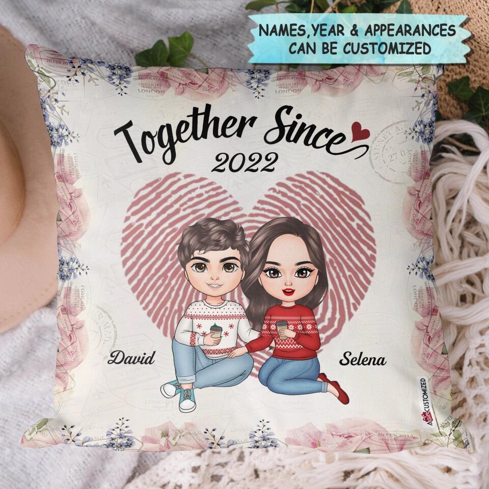 Personalized Pillow - Gift For Couple - Together Since ARND037