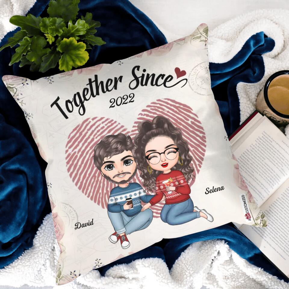 Personalized Pillow - Gift For Couple - Together Since ARND037