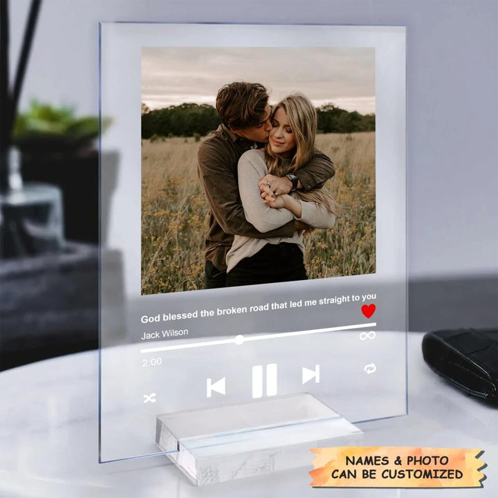 Personalized Acrylic Plaque - Gift For Couple - From Our First Kiss ARND036