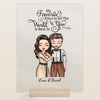 Personalized Acrylic Plaque - Gift For Couple - My Favorite Place Is You ARND036