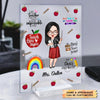 Personalized Acrylic Plaque - Gift For Teacher - Teach Love Inspire Teacher ARND005